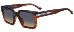 Gafas de Sol - Dsquared2 - D2 0161/G/S - EX4 (IE) BROWN HORN //  BLUE GRADIENT BEIGE