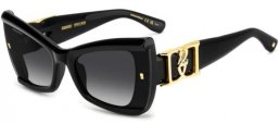 Sunglasses - Dsquared2 - D2 0170/S - 807 (9O) BLACK // DARK GREY GRADIENT