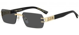 Gafas de Sol - Dsquared2 - D2 0189/S - J5G (IR) GOLD GREY // GREY