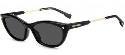 Gafas de Sol - Dsquared2 - D2 0209/G/S - 807 (IR) BLACK GREY // GREY