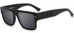 Gafas de Sol - Dsquared2 - ICON 0003/S - 003 (T4) MATTE BLACK // BLACK FLASH