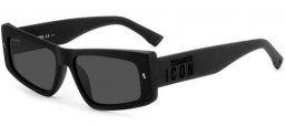 Gafas de Sol - Dsquared2 - ICON 0007/S - 003 (IR) MATTE BLACK // GREY