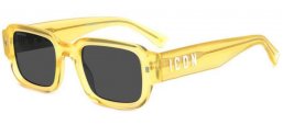 Gafas de Sol - Dsquared2 - ICON 0009/S - 40G (IR) YELLOW // GREY