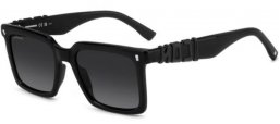 Gafas de Sol - Dsquared2 - ICON 0025/S - 807 (9O) BLACK // DARK GREY GRADIENT