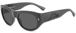 Sunglasses - Dsquared2 - ICON 0028/S - 003 (IR) MATTE BLACK // GREY