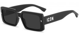 Gafas de Sol - Dsquared2 - ICON 0029/S - 003 (IR) MATTE BLACK // GREY
