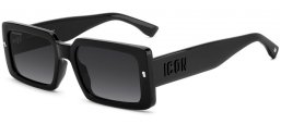 Gafas de Sol - Dsquared2 - ICON 0029/S - 807 (9O) BLACK // DARK GREY GRADIENT