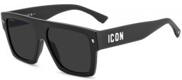 Gafas de Sol - Dsquared2 - ICON 0030/S - 003 (IR) MATTE BLACK // GREY