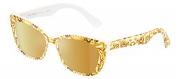 Gafas Junior - Dolce & Gabbana Junior - DX4427 - 34347P  MAIOLICA YELLOW // LIGHT BROWN MIRROR GOLD