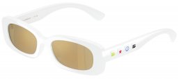 Gafas Junior - Dolce & Gabbana Junior - DX6006U - 33127P  WHITE // BROWN MIRROR GOLD