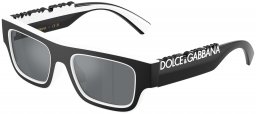Gafas Junior - Dolce & Gabbana Junior - DX6011 - 34576G  BLACK WHITE // LIGHT GREY MIRROR BLACK