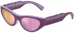 Gafas Junior - Dolce & Gabbana Junior - DX6012 - 33601T  RUBBER VIOLET LILAC // PINK MIRROR GOLD