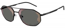 Gafas de Sol - Emporio Armani - EA2147 - 30017G  MATTE BLACK // BLACK MIRROR RED
