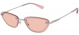 Gafas de Sol - Emporio Armani - EA2158 - 3045/5 MATTE SILVER // LIGHT PINK
