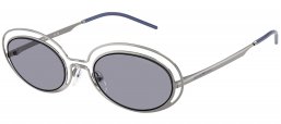 Gafas de Sol - Emporio Armani - EA2160 - 301080  SHINY GUNMETAL // BLUE