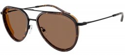 Gafas de Sol - Emporio Armani - EA2163 - 300173  MATTE BLACK // DARK BROWN
