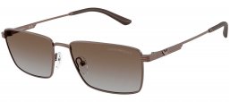 Gafas de Sol - Emporio Armani - EA2169 - 300689  MATTE BRONZE // BROWN GRADIENT GREY