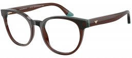Monturas - Emporio Armani - EA3274 - 6318  TRANSPARENT BROWN TEAL