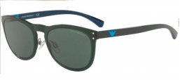 Gafas de Sol - Emporio Armani - EA4098 - 556471 MATTE TRANSP MILITARY GREEN // GREY GREEN