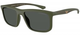 Gafas de Sol - Emporio Armani - EA4234U - 618487  MATTE GREEN // DARK GREY