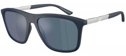 Gafas de Sol - Emporio Armani - EA4237 - 618925  MATTE DARK BLUE // DARK GREY ANTIREFLECTION BLUE MIRROR