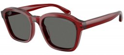 Gafas de Sol - Emporio Armani - EA4245U - 624887  SHINY TRANSPARENT RED // GREY