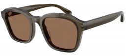 Gafas de Sol - Emporio Armani - EA4245U - 624973  SHINY TRANSPARENT GREY // DARK BROWN