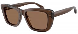 Gafas de Sol - Emporio Armani - EA4246U - 625173  SHINY TRANSPARENT BROWN // DARK BROWN
