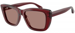 Gafas de Sol - Emporio Armani - EA4246U - 625473  SHINY TRANSPARENT BORDEAUX // LIGHT BROWN