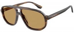 Gafas de Sol - Emporio Armani - EA4263U - 632673  STRIPED DARK GREEN // BROWN