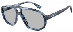 Gafas de Sol - Emporio Armani - EA4263U - 632787  STRIPED DARK BLUE // LIGHT GREY