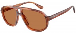 Gafas de Sol - Emporio Armani - EA4263U - 632973  STRIPED DARK BROWN // BROWN
