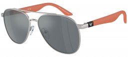 Gafas Junior - Emporio Armani Junior - EK2001 - 30456G  MATTE SILVER // GREY MIRROR BLACK