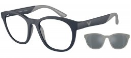 Gafas Junior - Emporio Armani Junior - EK4001 - 50881W  MATTE BLUE // CLEAR + CLIP SOLAR