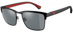 Sunglasses - Emporio Armani - EA2087 - 30146G  MATTE BLACK // GREY MIRROR