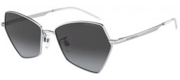 Sunglasses - Emporio Armani - EA2127 - 30158G SHINY SILVER // BLUE GRADIENT