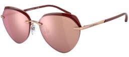 Sunglasses - Emporio Armani - EA2133 - 30117J  ROSE GOLD // LIGHT BROWN MIRROR PINK