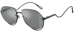 Gafas de Sol - Emporio Armani - EA2137 - 30016G  MATTE BLACK // GREY MIRROR SILVER