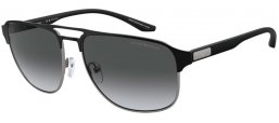 Sunglasses - Emporio Armani - EA2144 - 336511  MATTE GUNMETAL BLACK // GREY GRADIENT POLARIZED