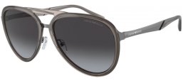 Sunglasses - Emporio Armani - EA2145 - 33578G  SHINY TRANSPARENT SMOKE // GREY GRADIENT