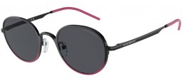 Lunettes de soleil - Emporio Armani - EA2151 - 337487  SHINY BLACK FUCHSIA // DARK GREY