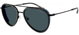 Gafas de Sol - Emporio Armani - EA2163 - 300180  MATTE BLACK // DARK GREY