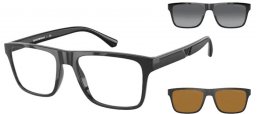 Sunglasses - Emporio Armani - EA4115 - 50171W BLACK // CLEAR
