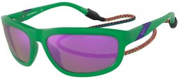 Sunglasses - Emporio Armani - EA4183U - 52844V MATTE OPALINE GREEN // GREY MIRROR VIOLET