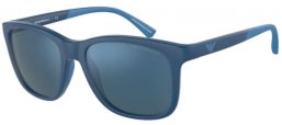 Gafas Junior - Emporio Armani Junior - EA4184 - 508855 MATTE BLUE // DARK BLUE MIRROR BLUE