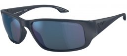 Gafas de Sol - Emporio Armani - EA4191U - 506555  RUBBER BLUE // BLUE MIRROR BLUE