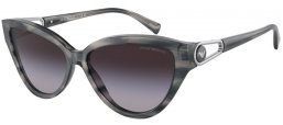 Sunglasses - Emporio Armani - EA4192 - 50358G  SHINY STRIPED GREY // GREY GRADIENT