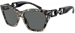 Lunettes de soleil - Emporio Armani - EA4203U - 567887  SHINY HAVANA GREY // DARK GREY