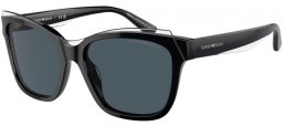 Sunglasses - Emporio Armani - EA4209 - 605187  SHINY BLACK TOP CRYSTAL // DARK GREY