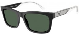 Sunglasses - Emporio Armani - EA4224 - 500171  MATTE BLACK // DARK GREEN